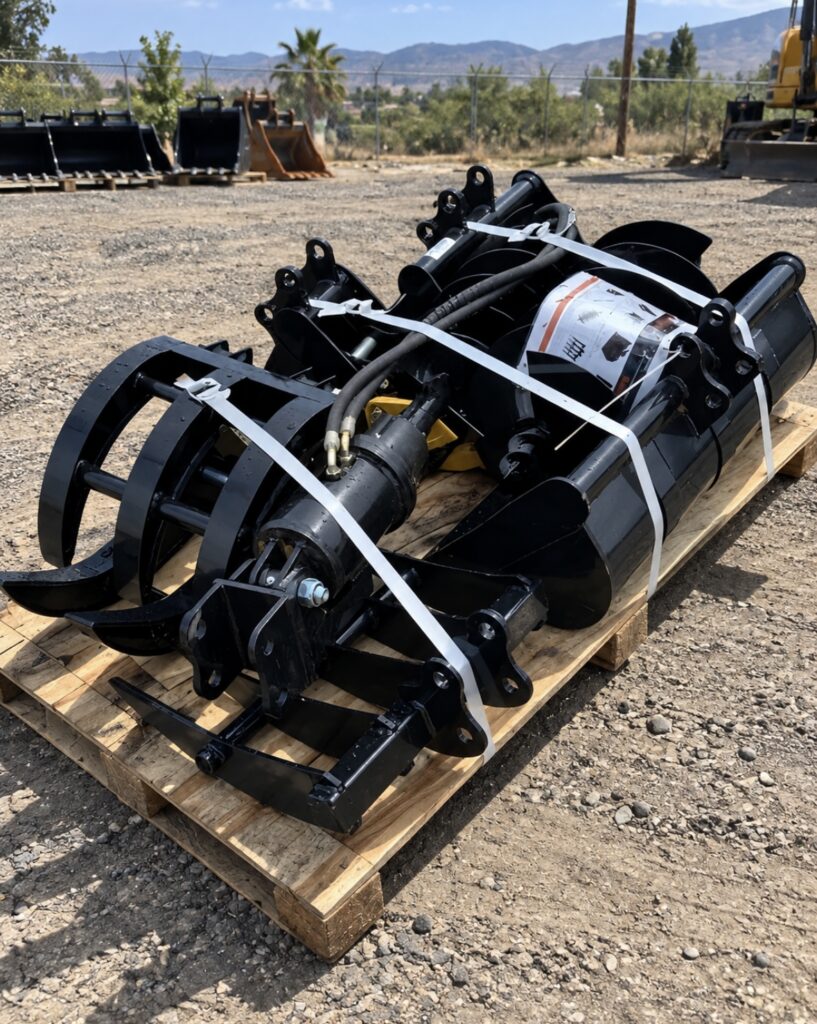9 Piece Mini Excavator Attachment Kit