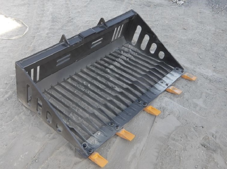 Mini Skid Steer Rock Bucket Attachment